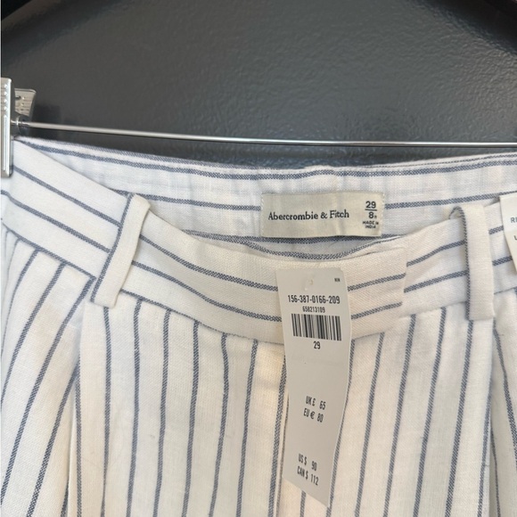 Abercrombie & Fitch 8R (29)NWT Sloane linen blend ultra Wide Leg high waist pant - Picture 16 of 16